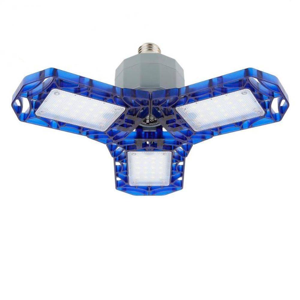 360º Triple Garage Light Hardware Home Improvement Color : Blue|Black|White 